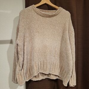 Cynthia Rowley Cream Crew Neck Sweater